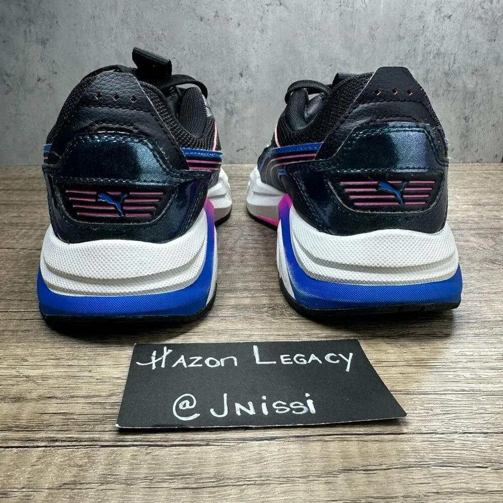 Puma~RS‎ Pulsoid Cosmic~Girl’s~Black/Pink/Blue Athletic Sneakers~Size 5